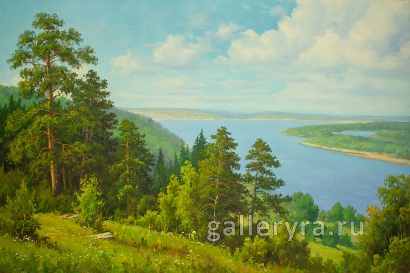 Картина Вид на реку Волга 100117