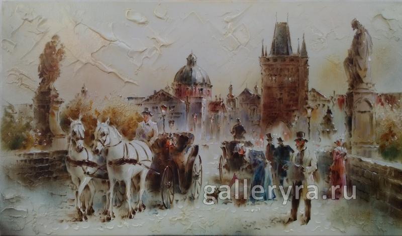 Картина Прага, Карлов Мост Давлетьянов Глеб
