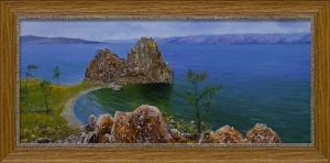 Картина Байкальские мотивы (скала Шаманка) 000650