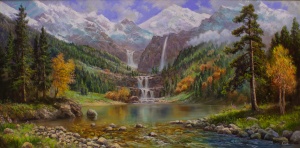 Картина Осень в горах 001099