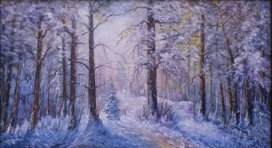 Картина Зимний лес 001437