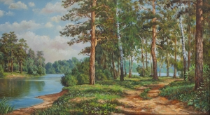 Картина Прогулка в лесу 002183
