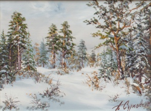 Картина Зимой 100033