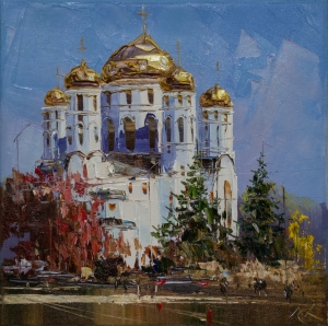 Картина Самара. Алексеевская церковь 100310