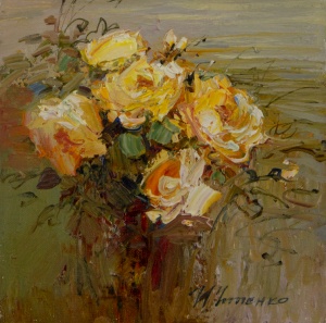Картина Желтые розы 100384