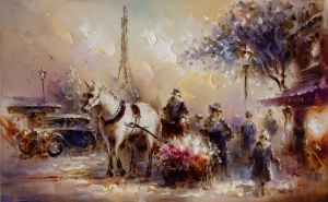 Картина Вечер в Париже 100406