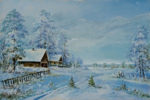 Картина Снежная зима 100432