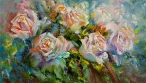 Картина Белые розы 002064