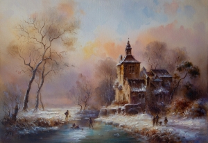 Картина Голландский зимний пейзаж (копия) 100602