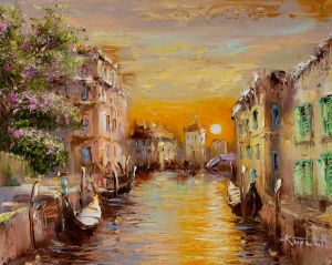 Картина Восход в Венеции. Доброе утро 100777