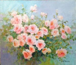 Картина Розы в саду Чипенко Ирина
