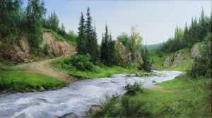 Картина Быстрая речка 004025