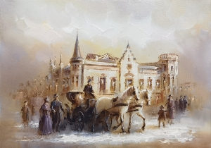 Картина Казань. Театр Камала (ретро) 150Г Картина Казань. Театр Камала (ретро) 150Г