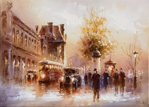 Картина Лувр. Париж 181г