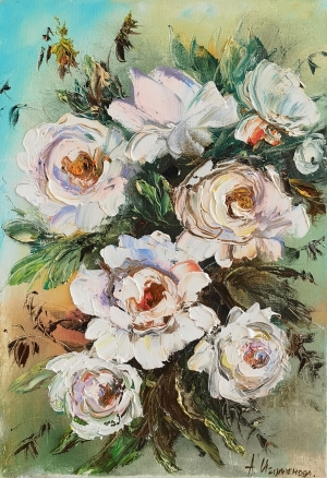 Картина Белые розы 208г