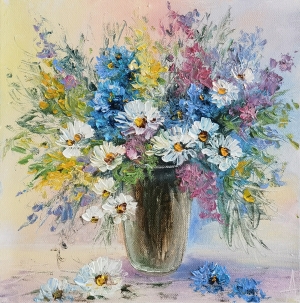 Картина Букет с ромашками 244г