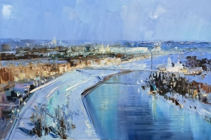 Картина "Вечерняя Тюмень" 58Г